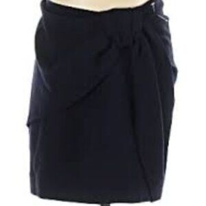 Maje Elegant Black Bow-Tie Skirt